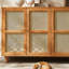 Rattan woven simple sideboard cabinet
