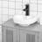 23.5'' W x 23.5'' H x 11.75'' D Free-Standing Bathroom Cabinet,Pedestal Under Sink Bathroom Cupboard with  Adjustable Shelves-370337682