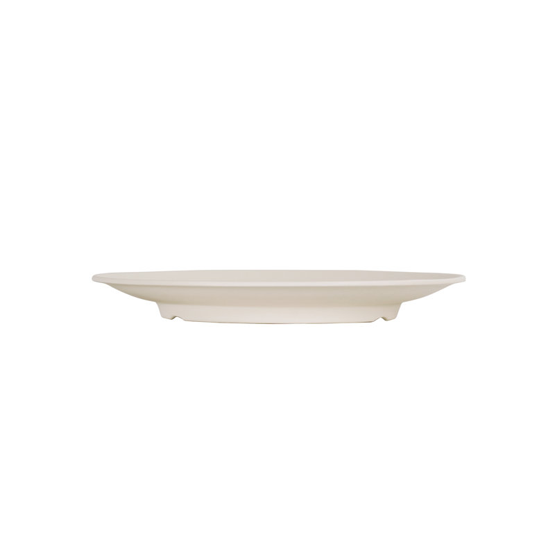 Assiette plate en mélamine 11 po, Ivoire ivoire
