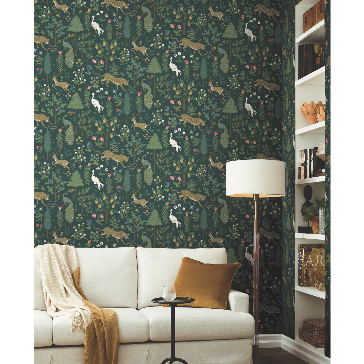Menagerie Wallpaper Double Roll, Green
