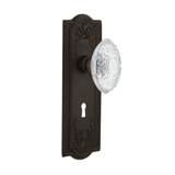 Meadows Plate with Decorative Keyhole and Crystal Victorian Knob