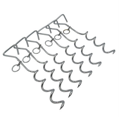 Ensemble de 6 pointes d'ancrage spiralées pour chien