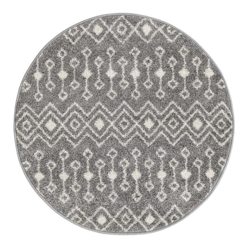 Somerville Geometric Indoor Rug, Round 3'1"