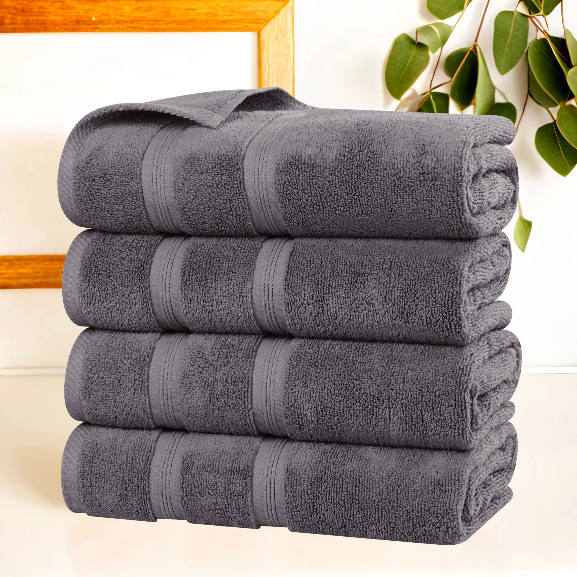 Selda Smart Dry Cotton Bath Towel, Gray