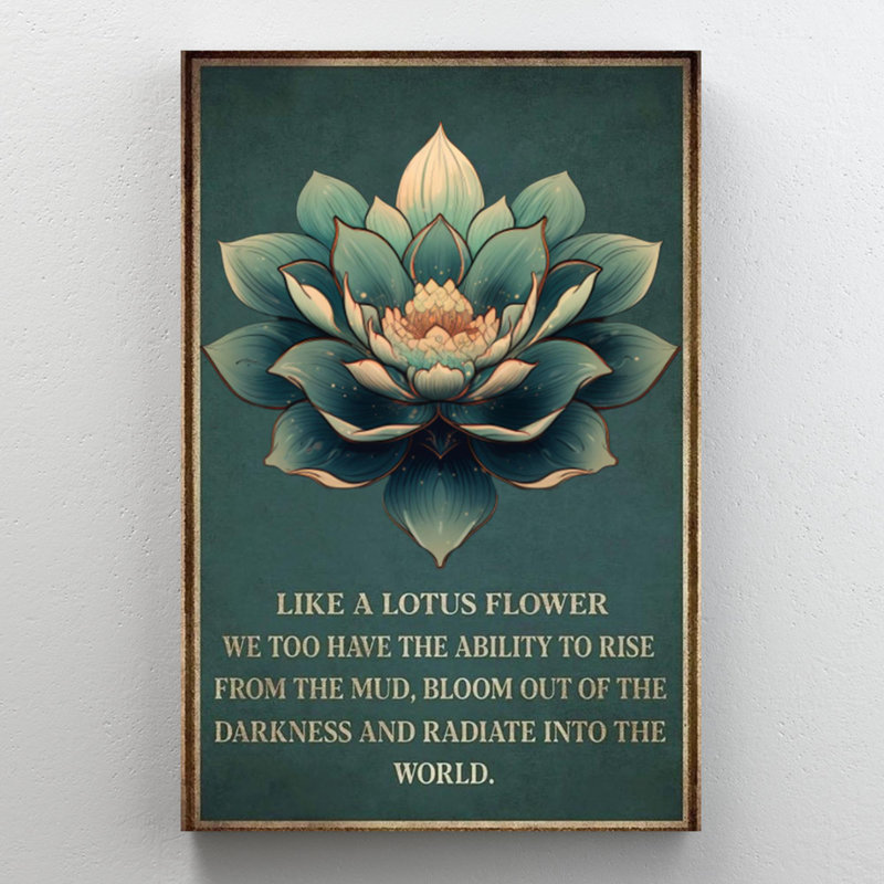 Houlberg " Like A Lotus Flower ", 14" H x 11" W x 1.25" D