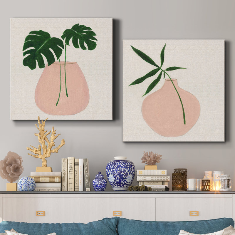 Simple Nature III - Ensemble de 2 peintures, H 10 po x l 20 po x P 1 po, Toile tendue