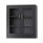 Tool Storage Cabinet Black Steel 2-Door Glass (Pre-Hole)-124465179