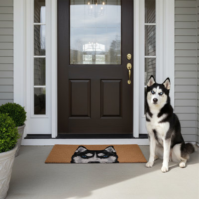 Tapis antidérapant Siberian Husky 29 po x 17 po