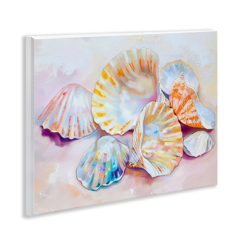 Plaque murale Piles of Seashells, par Arlington Prints