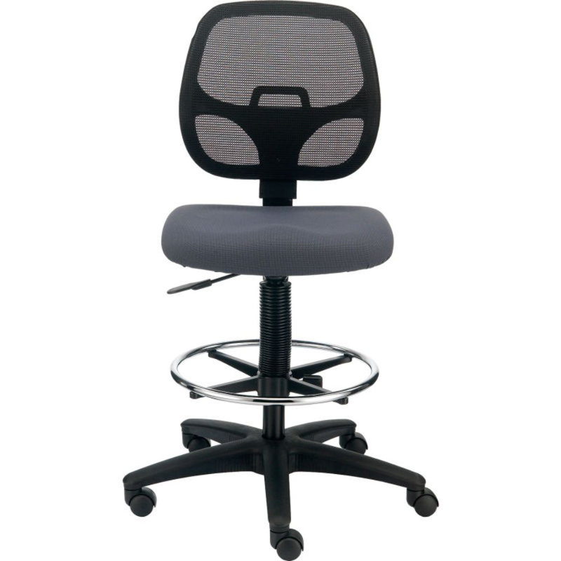 Tabouret de laboratoire à hauteur ajustable, gris