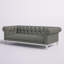 Canapé Chesterfield en cuir capitonné à boutons Idyll-751069014