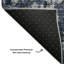 Tapis bleu Cerrito lavable à la machine de qualité supérieure-109613021