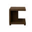 Table Canyon 18 po, finition chêne bourbon, sans assemblage, bois massif et placage, une tablette, entrée urbaine rustique 18 pouces côté bourbon, fabrication en bois, zone d'enceinte Millipede
