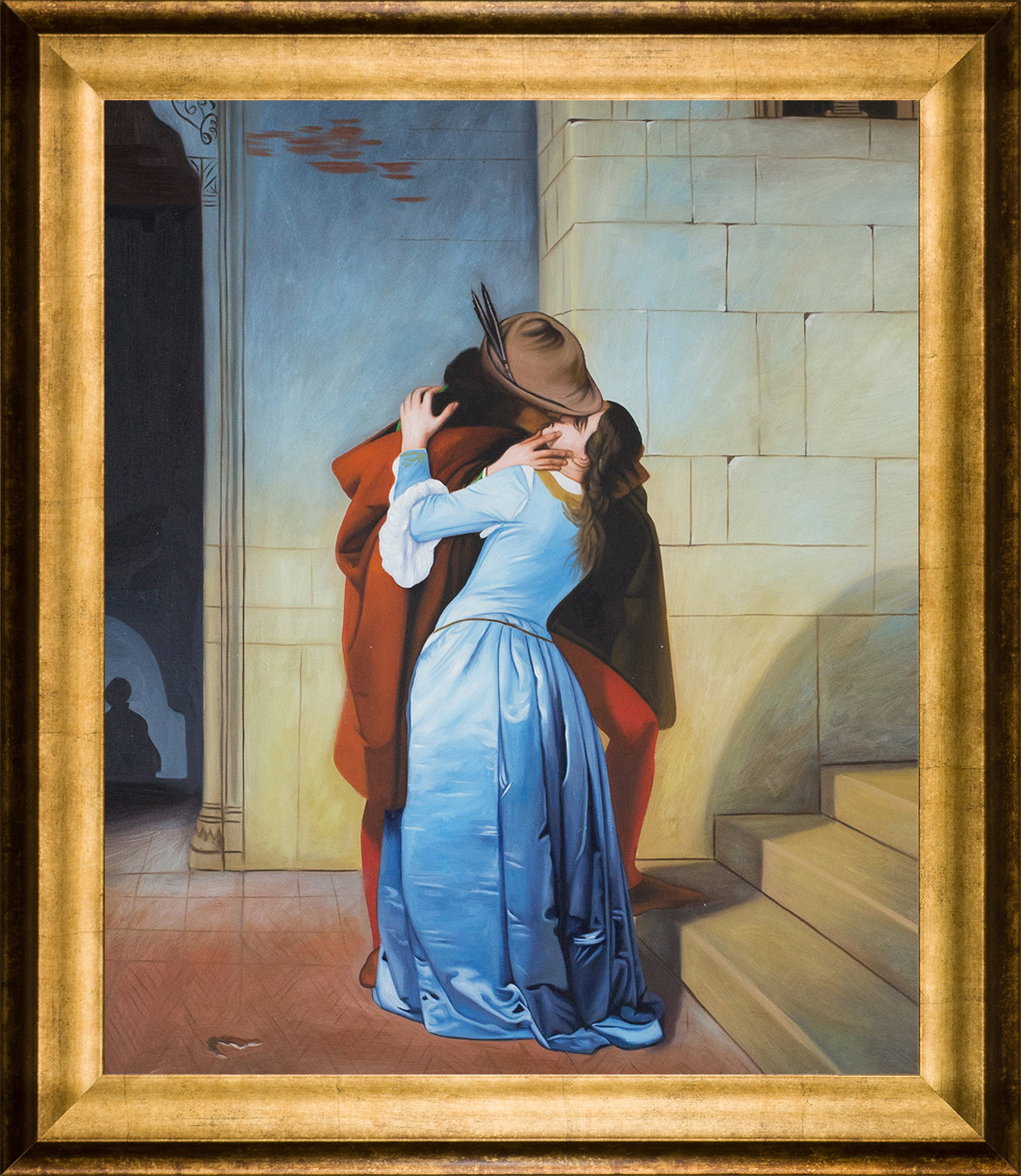 Red Barrel Studio The Kiss by Francesco Hayez - Floater Frame Painting ...