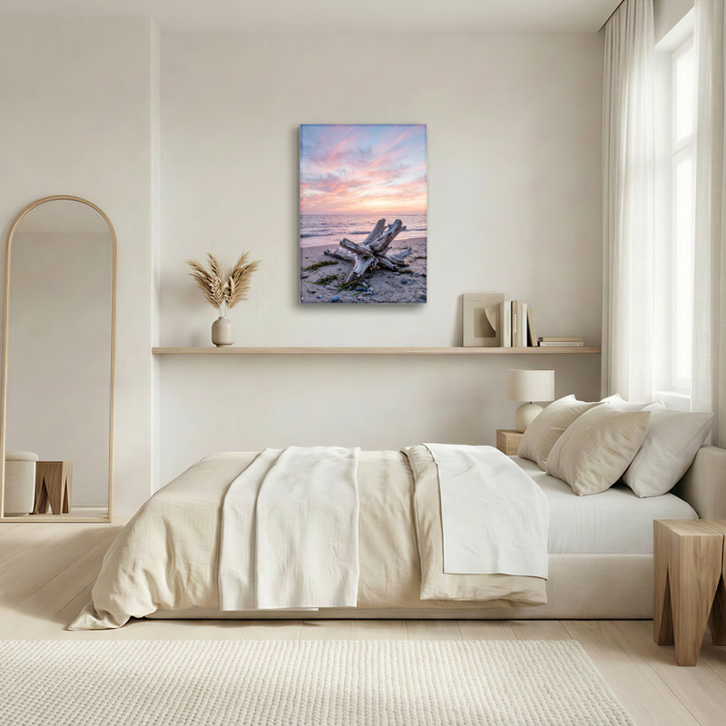 Art mural sur toile Gallery Wrap pour le salon, la chambre à coucher, le bureau ou le vestibule - Décoration murale décorative avec coucher de soleil