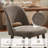 Upholstered Chenille Modern Dining Side Chairs with Solid Wood Legs for Dining Room Set of 2-507314306