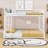 Heavy Duty Metal Bunk Bed Frame With Safety Guardrails And Ladder-724304683-724304680