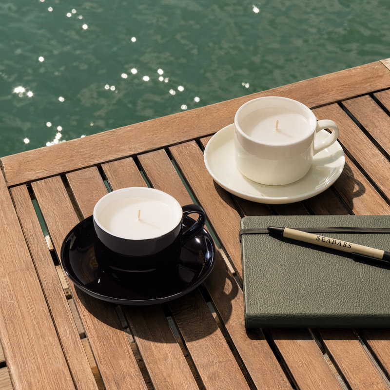 Bougie parfumée vanille café au lait, tasse en forme de tasse à café de 5,64 oz