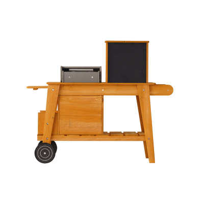 Rolling BBQ Pretend Play Kitchen for Kids