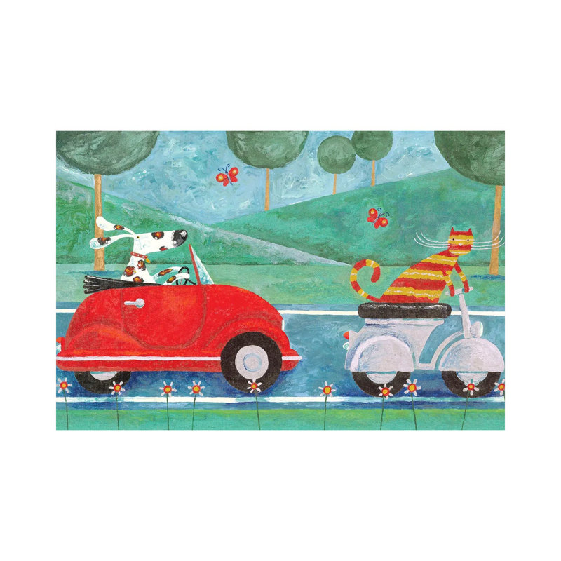 On The Road With Duke & Sweetpea by Peter Adderley - Wrapped Canvas Gallery-Wrapped Canvas Giclée, 20.32 cm H x 30.48 cm W
