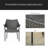 PE WICKER STACKING ARMCHAIR,2PCS