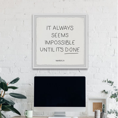 Nothing's Impossible - Single Picture Frame Painting