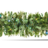 108'' in. Lighted Faux Garland