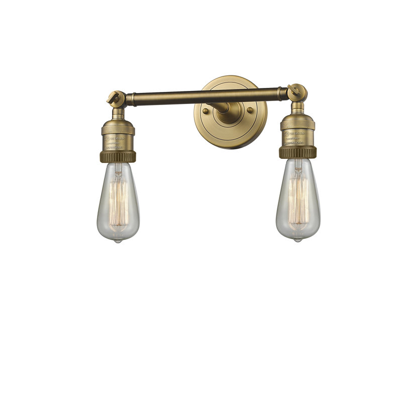 Armed Sconce, Brushed Brass