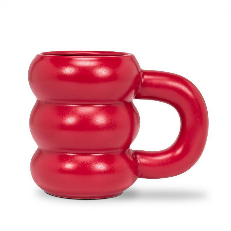 Matte Bubble Mug, Red