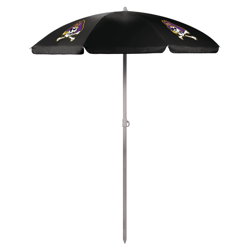 Parasol de plage 5,5 pi Ncaa, Noir, East Carolina