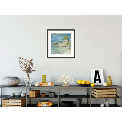 «The Outer Harbor» par Childe Hassam - impression giclée encadrée