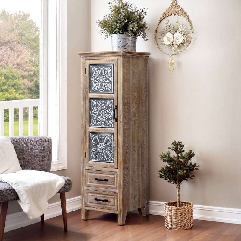 Commode décorative 2 tiroirs Habib