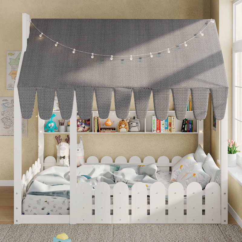 Lit sur pied Montessori House, White