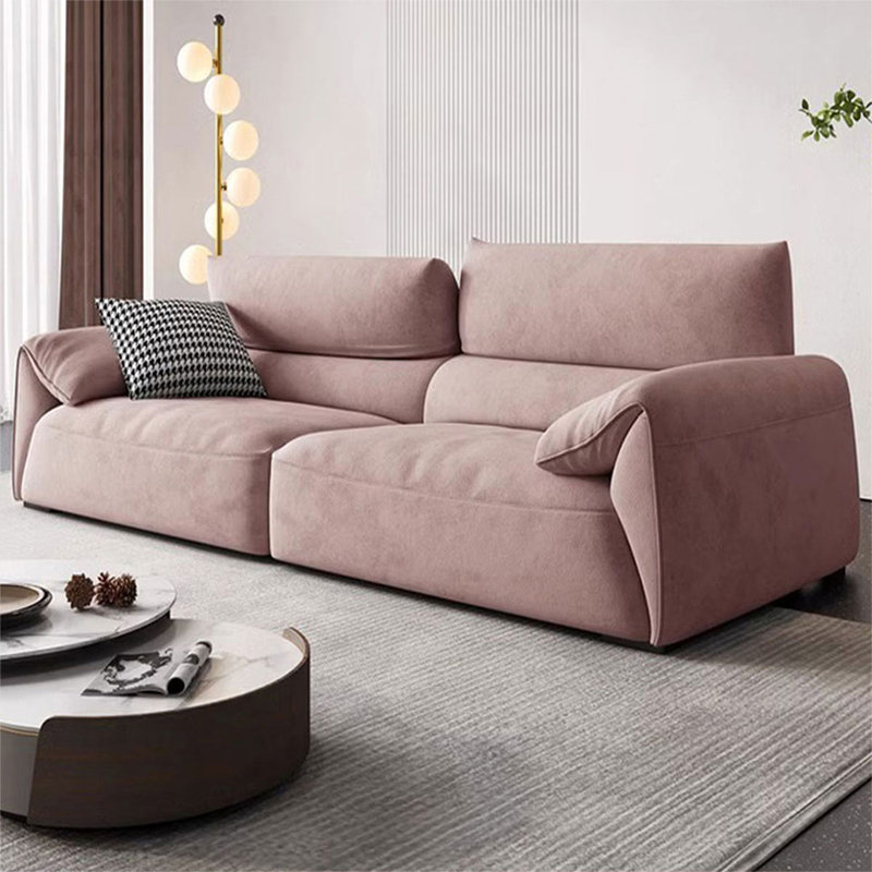 Coussin modulaire en polyester rose, L 94,49 po