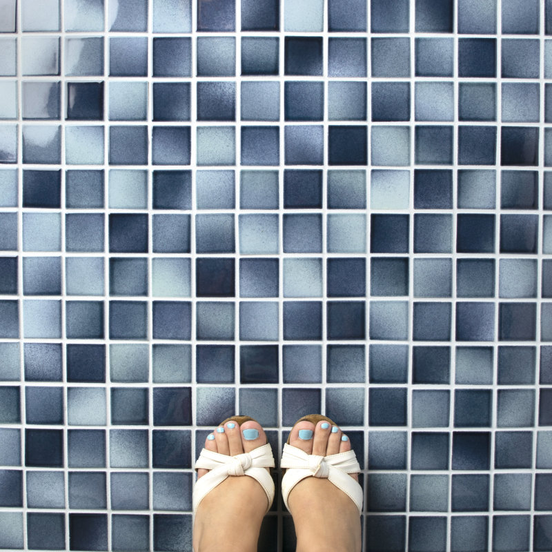 Squire Quad Stream 12-1/2" x 12-1/2" Porcelain Mosaic Tile