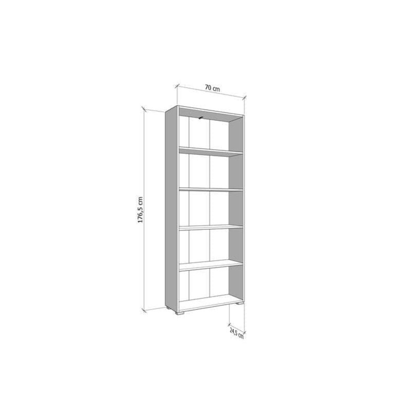 176.5 H x 70 W Bookcase