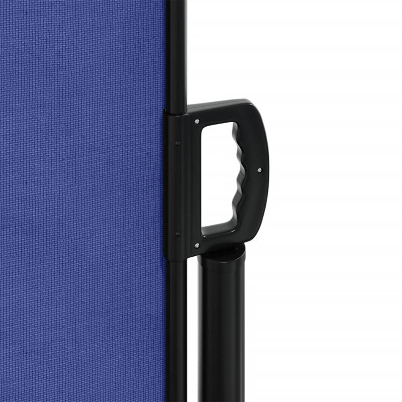 Dakota Fields Retractable Side Awning, Blue, 120cm H x 600cm W