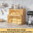 Double Layer Bamboo Bread Box For Kitchen Counter,Bread Holder,Countertop Bread Storage With Window (Natural)