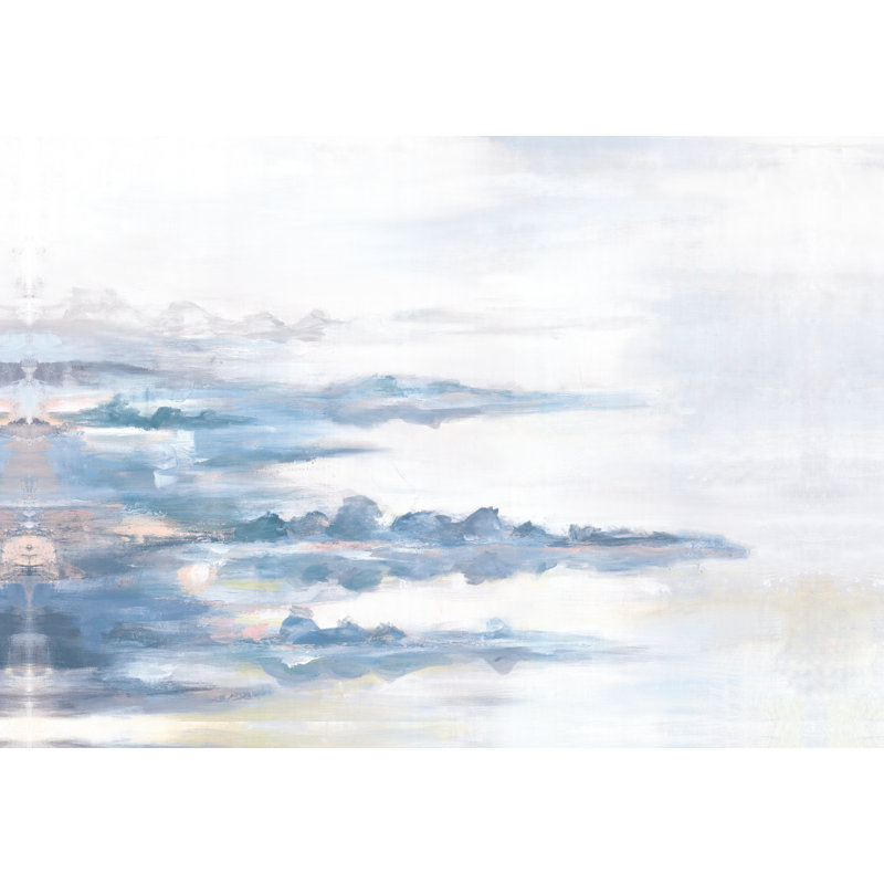 Reproduction d’art sur toile recouverte de côte bleue, H 20 po x l 30 po