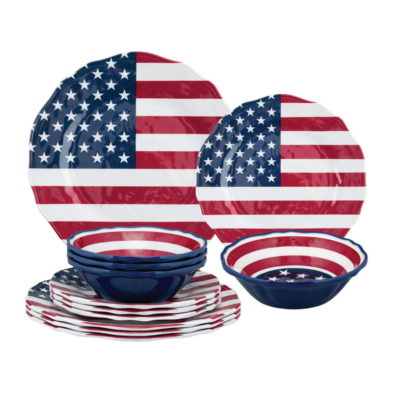 Aracelys Melamine Dinnerware Set 3 Piece - Service for 4