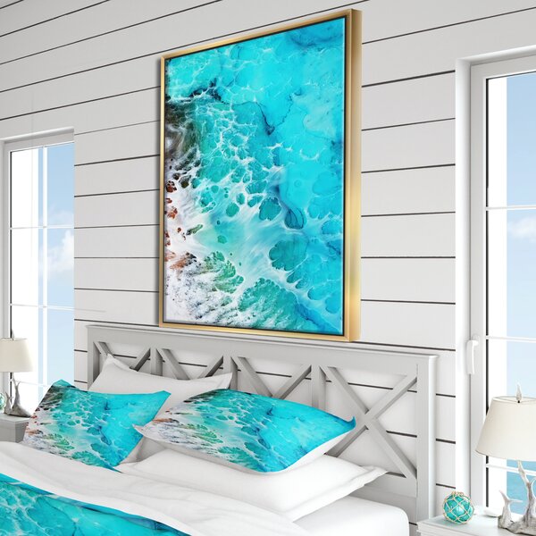 SEASHORE, FRAMED JEWELRY & RESIN PAINTING ONE OF A KIND ART, UNIQUE WALL  DECOR