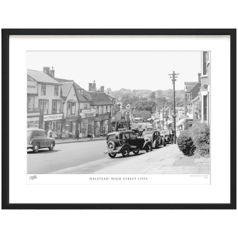 Halstead, High Street C1955 by Francis Frith - Single Picture Frame Print, 28cm H x 36cm W x 2.3cm D