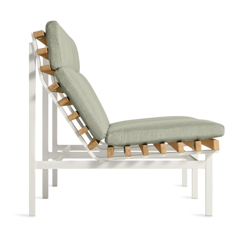 Perch Outdoor 2 - Seat Loveseat, Sunbrella Oasis, White