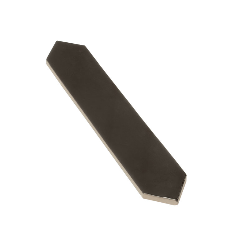 Festa 1.7'' W x 9.6'' L Ceramic Singular Tile, Black