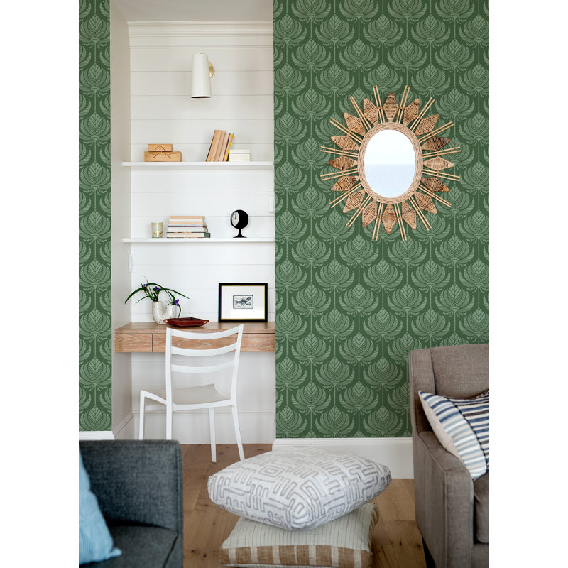 Verdara Ogee Geometric Luxury Wallpaper, Spice