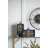 Mid-Century Modern Analog Electric Clock in Black and Gold