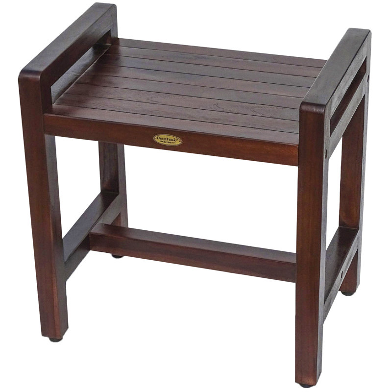 DecoTeak LiftAide 20" W Teak Shower Bench