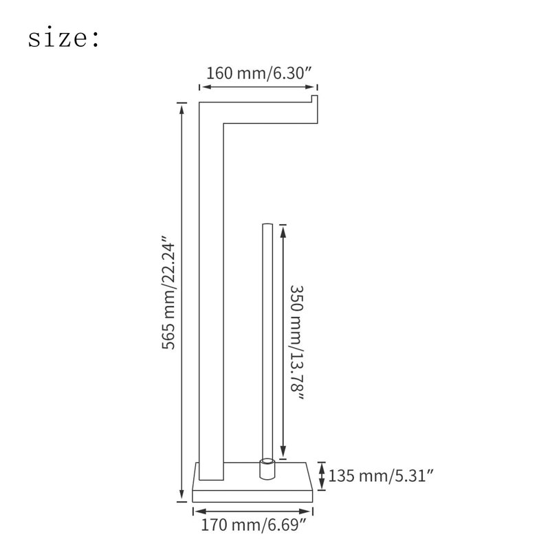 Free Standing Toilet Paper Holder