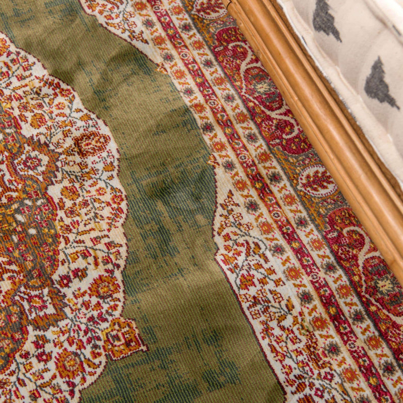 Tapis oriental Folmar, Rectangle 2 pi 2 po x 3 pi 1 po, Vert / rouge 