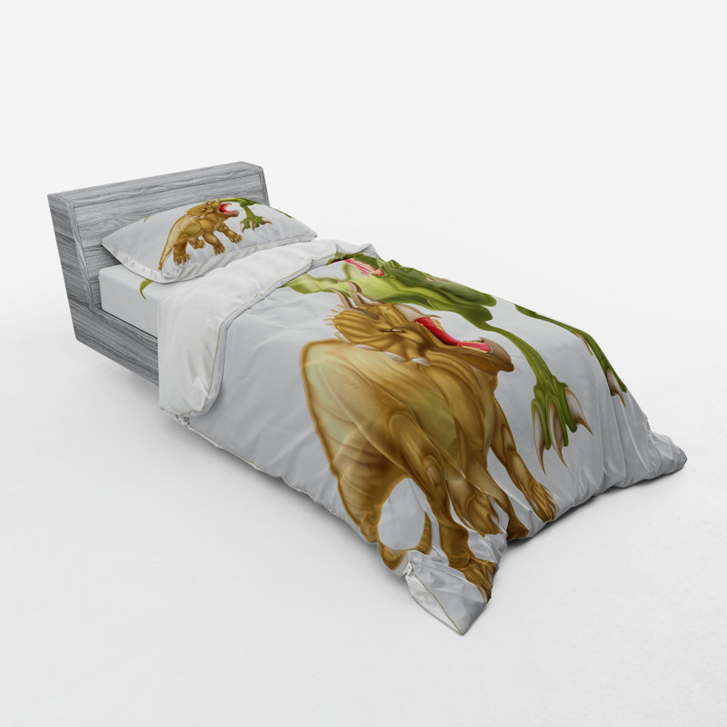 Ensemble de housse de couette dinosaur, Housse de couette simple TG + 2 articles suppléme